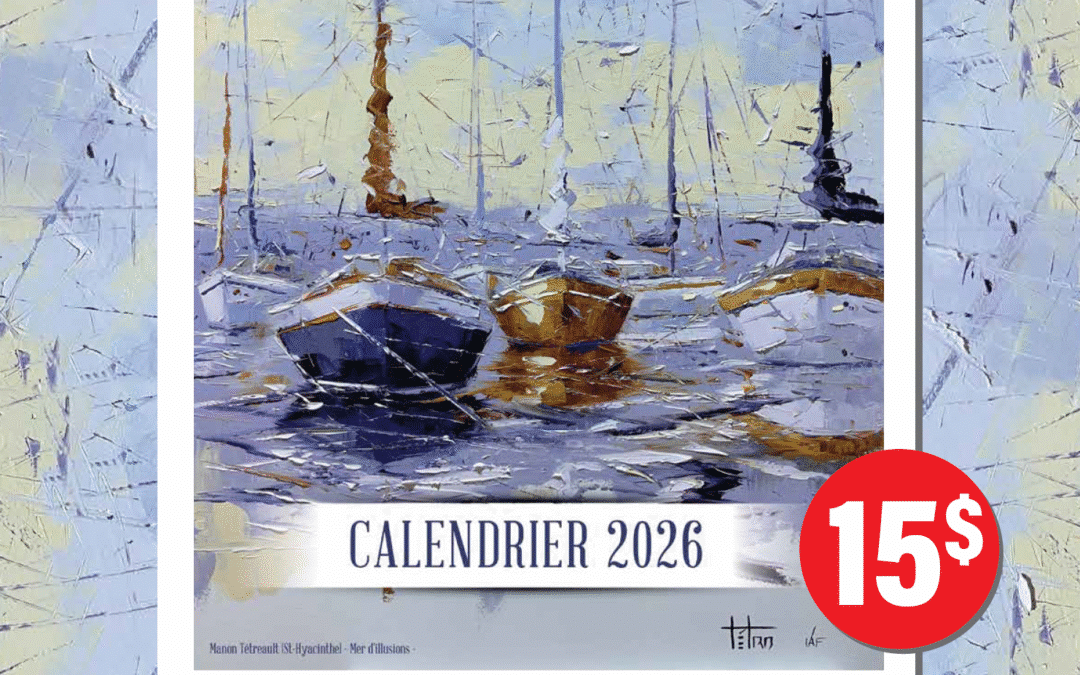 Nouveau calendrier 2026 en vente!